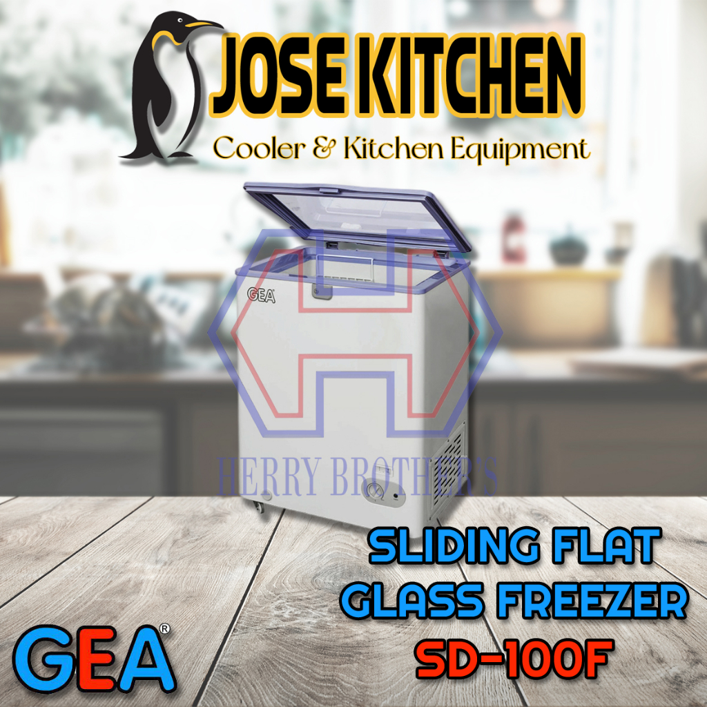 GEA SLIDING FLAT GLASS FREEZER SD-100F / SD 100F / SD100F