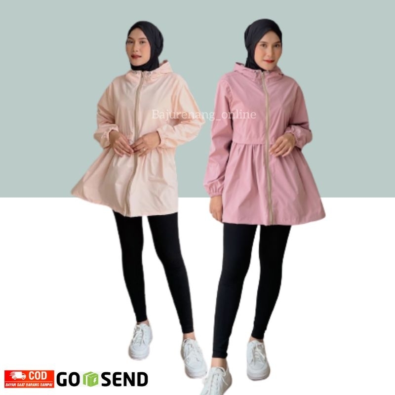 Ori Nay Jacket Jaket Jeket Sport Olahraga Jogging Cewek Wanita Muslimah Nay Khai