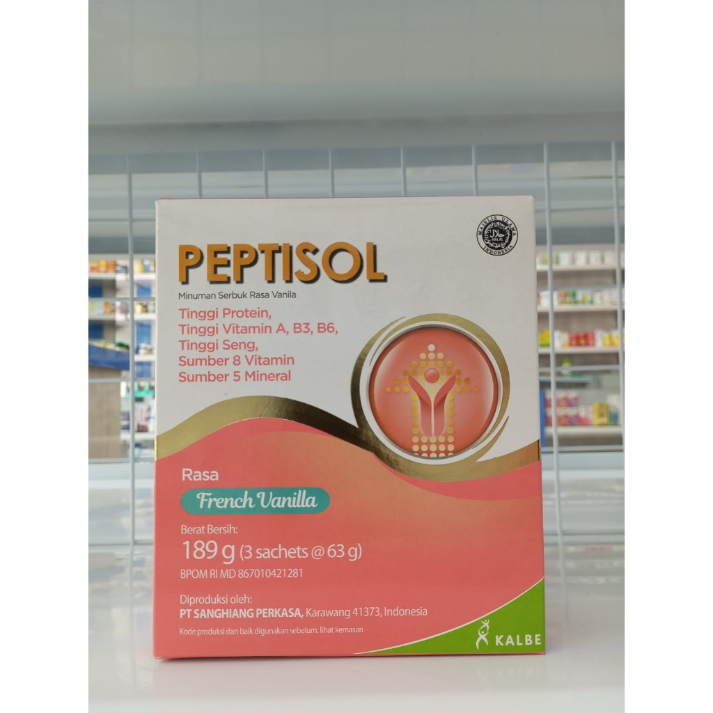 [APOTEK UNIPHARMA] PEPTISOL VANILLA COKLAT 189GR - SUSU TINGGIN PROTEIN RENDAH RESIDU