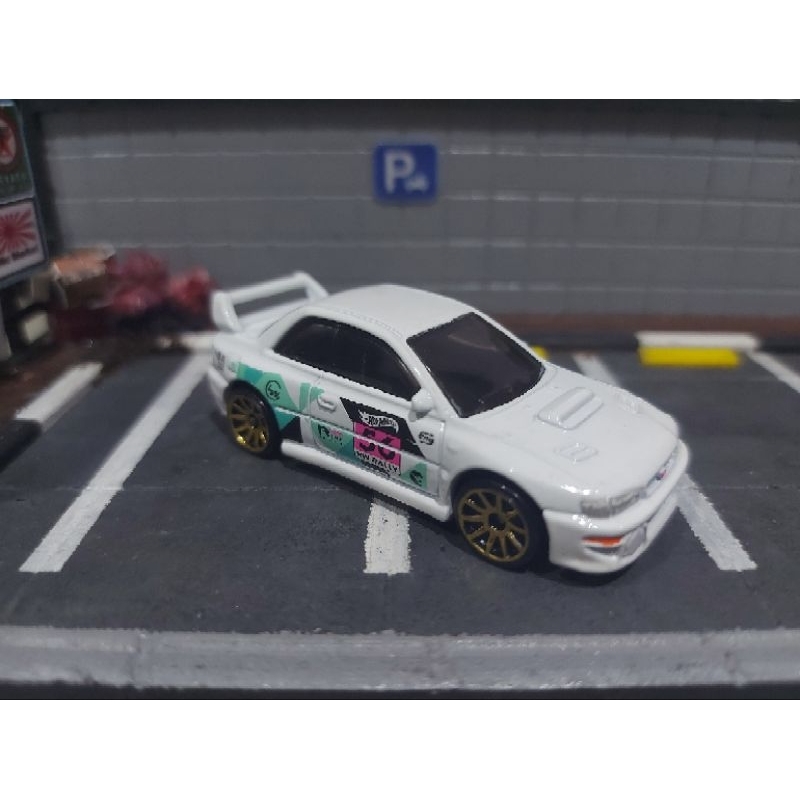 Hotwheels Subaru Impreza 22B Putih THR Loose