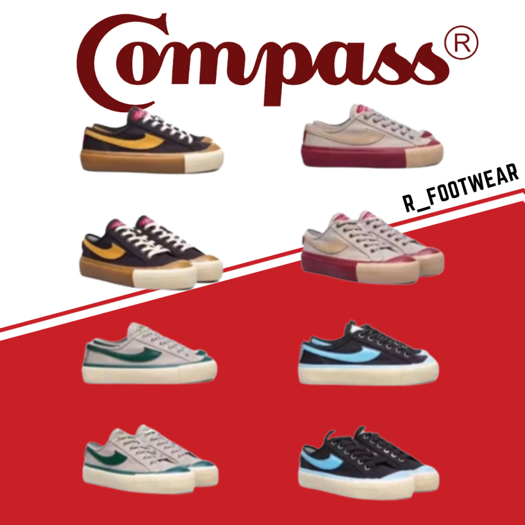 [ORIGINAL] SEPATU COMPASS GAZELLE LOW CARAMEL / CHOCO ICE / WAFER - CARAMEL,