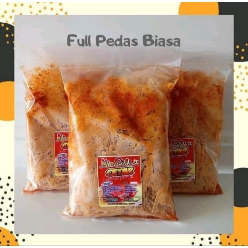 

Remukan Milidi cetar bumbu basah/Mie Biting 250 gr