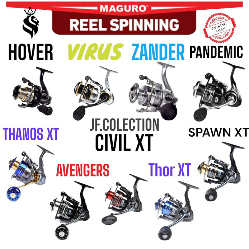 Reel kamikaze CIVIL XT kamikaze THOR XT kamikaze AVENGER XT Kamikaze THANOS XT Kamikaze SPAWN XT kam