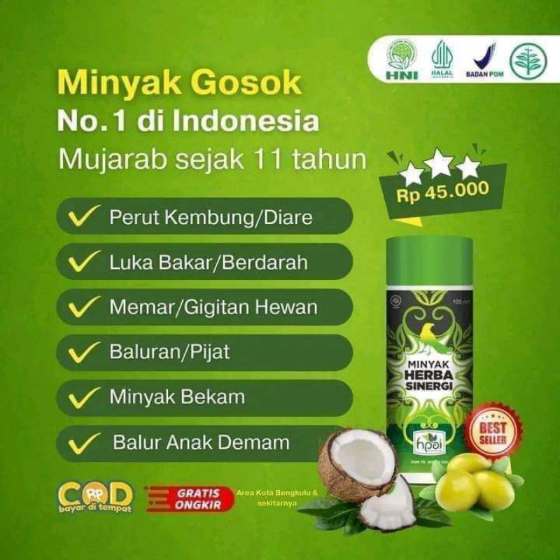 Minyak Herbal Sinergi MHS HNI HPAI Minyak butbut