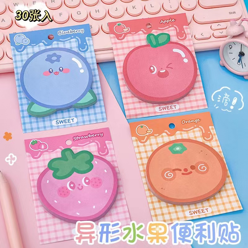

(30 Lembar) Sticky Notes Buah Fruit Memo Tempel Notepad