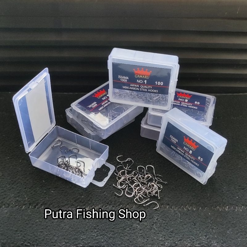 Mata Kail Pancing Box Series Kecil Iseama 1009 Gamaru Mix Carbon Steel Hooks Japan Quality - Mata Ka