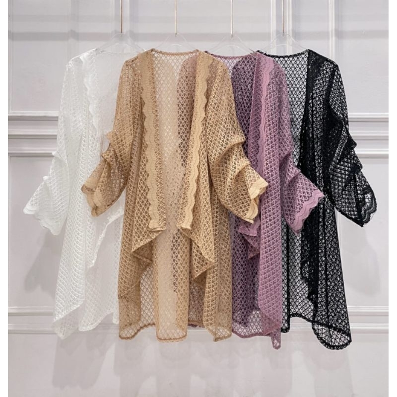 cardigan brukat / cardigan brukat bolong