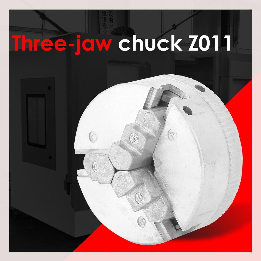 3 Jaw Z011 Chuck Alat Serbaguna Untuk Mesin Bubut Kayu Bahan Zinc Alloy