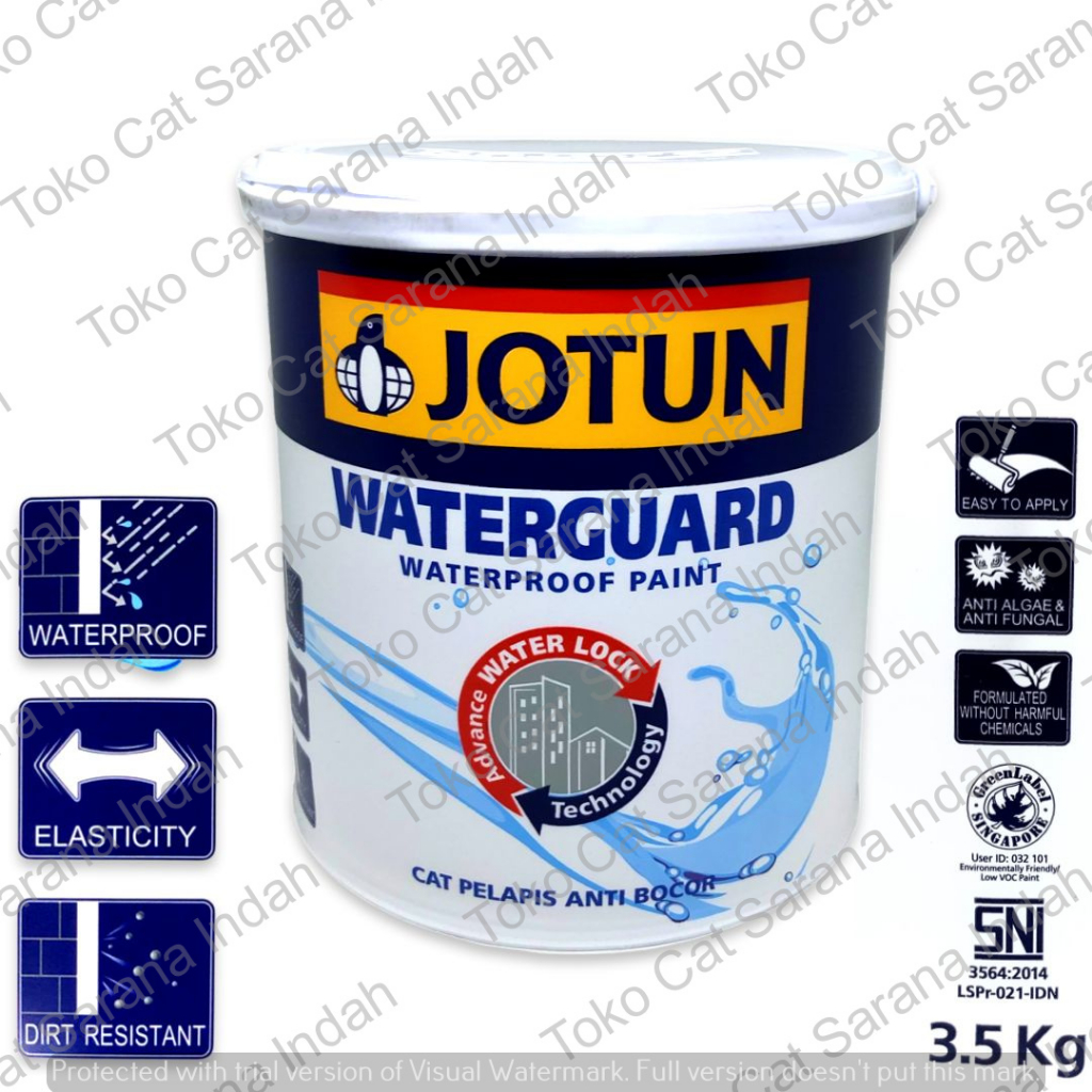 JOTUN Waterguard - GREY 3.5KG Cat Pelapis Anti Bocor