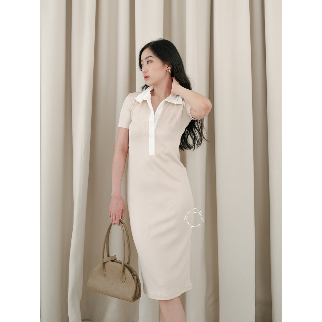 Evertops | Mona Dress | Dress Rib Wanita