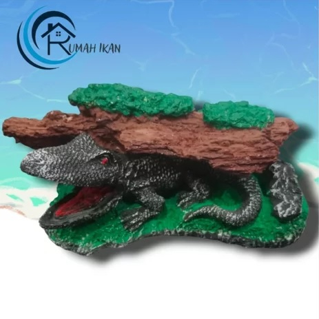 Ornamen aquascape kayu buaya, dekorasi aquarium kayu buaya, hiasan aquarium buaya, dekorasi aquarium