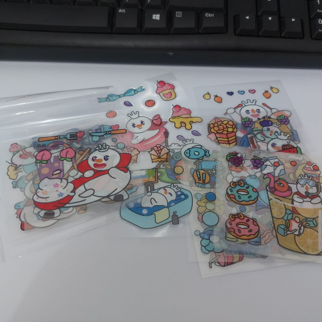 

STICKER SET MIXUE LEMBARAN ISI 20LEMBAR COCOK UTK FREEBIES DIARY JOURNALING RANDOM