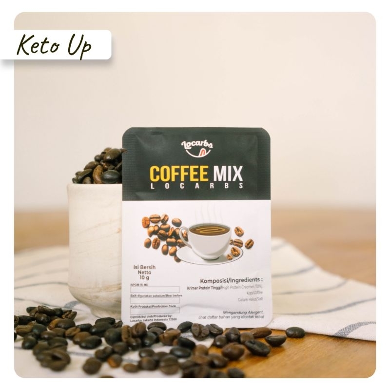 

Coffee Mix Keto Diabetic Friendly Tanpa Ampas 1 pack isi 5 Sachet