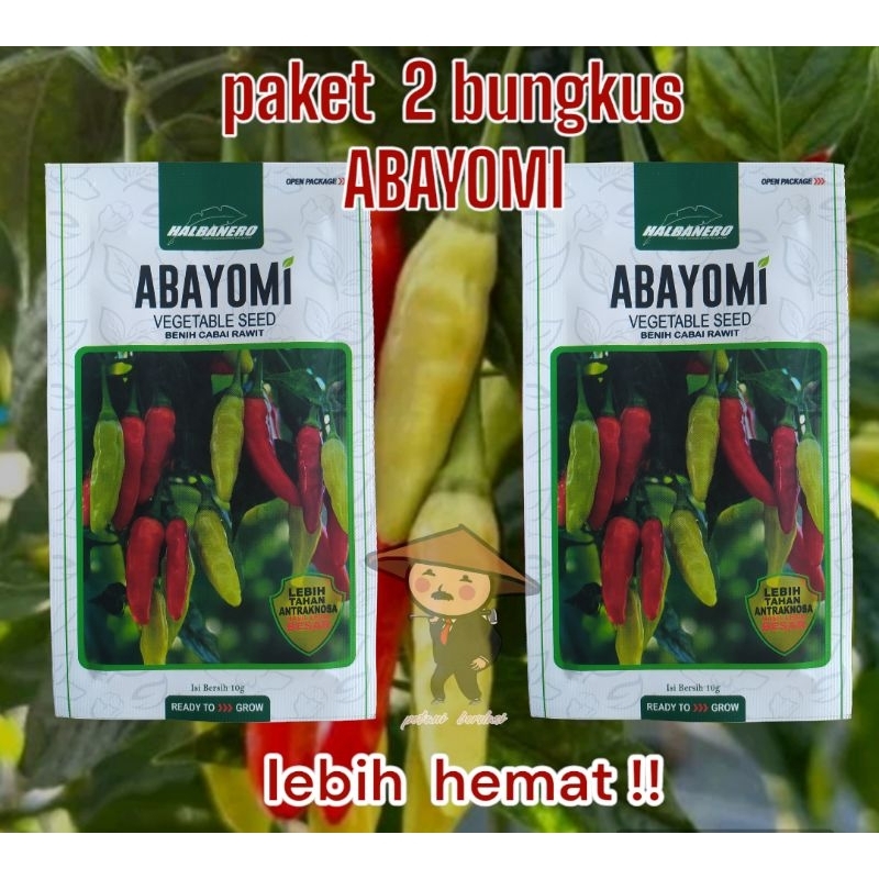 benih cabai rawit ABAYOMI -  PAKET ABAYOMI ISI 2 PCS/BUNGKUS