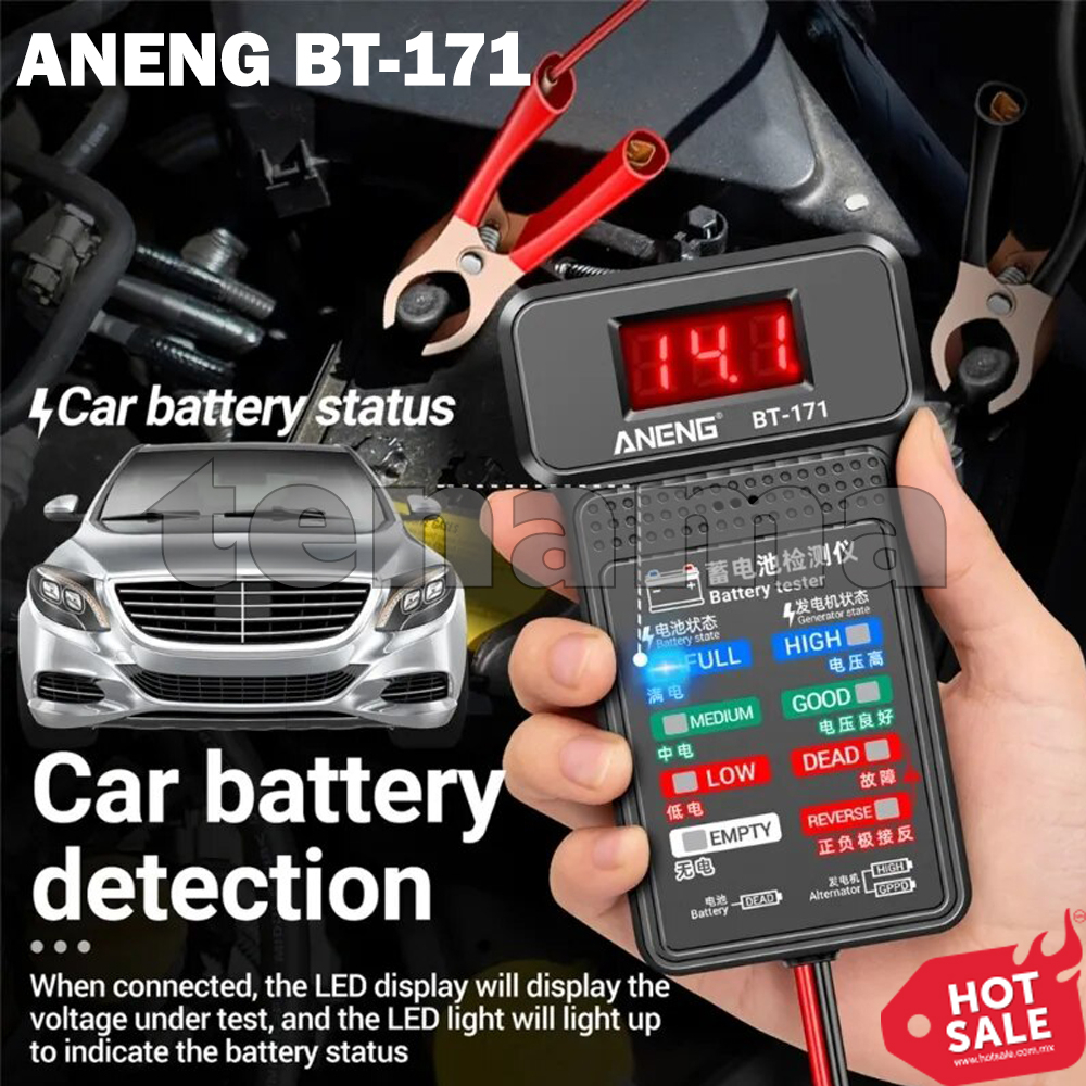 ANENG BT-171 Digital Alat Tester Capacity Aki Mobil 12V LED Screen