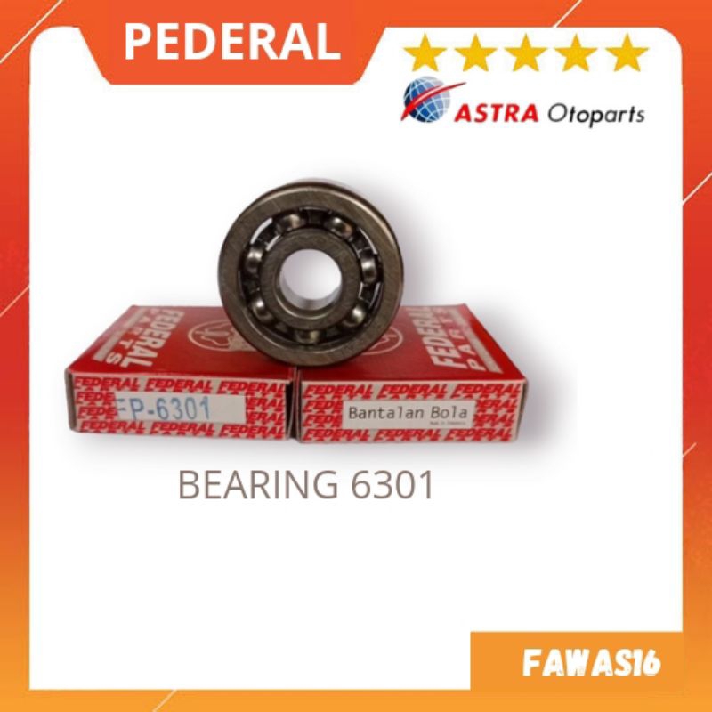 laher bearing 6301 pederal