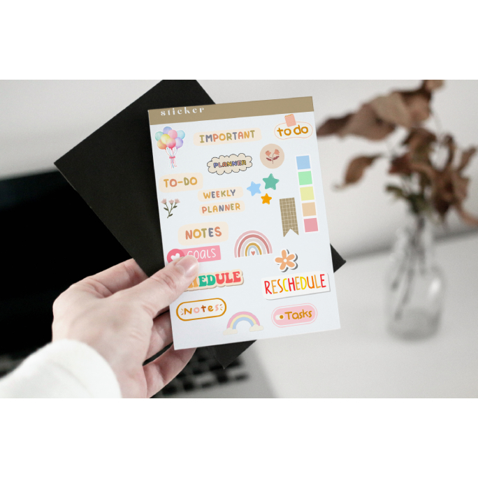 

sticker journaling / sticker diy