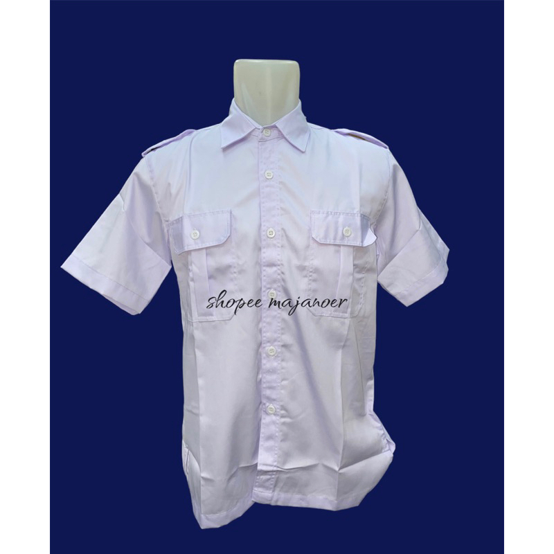 Kemeja PDH PDL Jumbo, Seragam Kemeja Kantor Putih Hitam,Abu,Navy,Cream,Army,Merah,Coklat & Baju PNS,