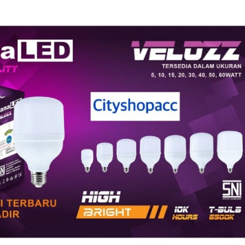 LAMPU LED BOHLAM 50 WATT / BULB KAPSUL 50 WATT / LAMPU LED MURAH 50 WATT PANALED VELOZZ