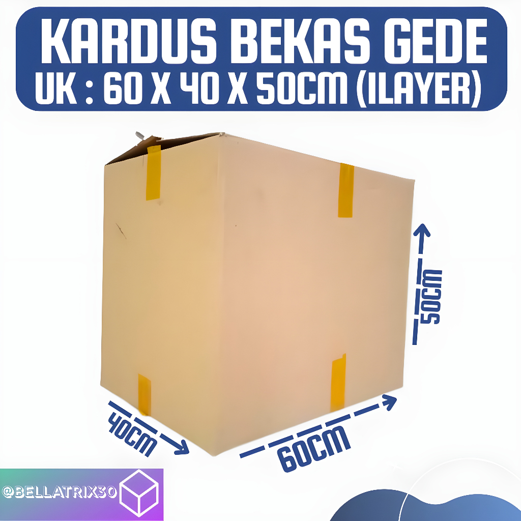 

Kardus Bekas Polos Dus Pindahan 1 Ply Besar Ukuran 60 x 40 x 50 cm