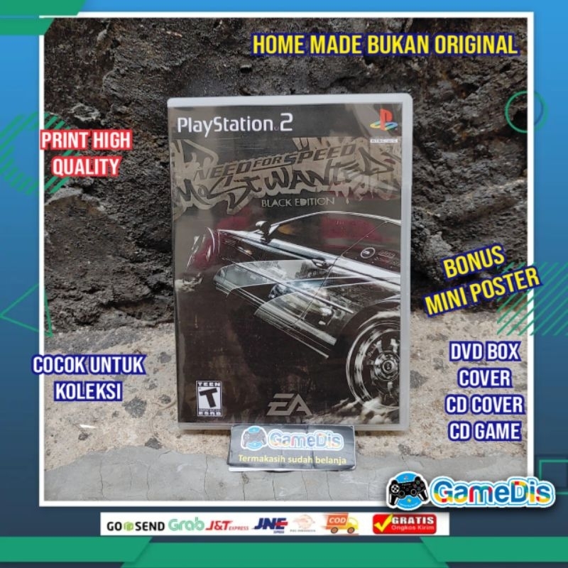 PS2 Kaset NFS Most Wanted BLACK EDITION | High Quality