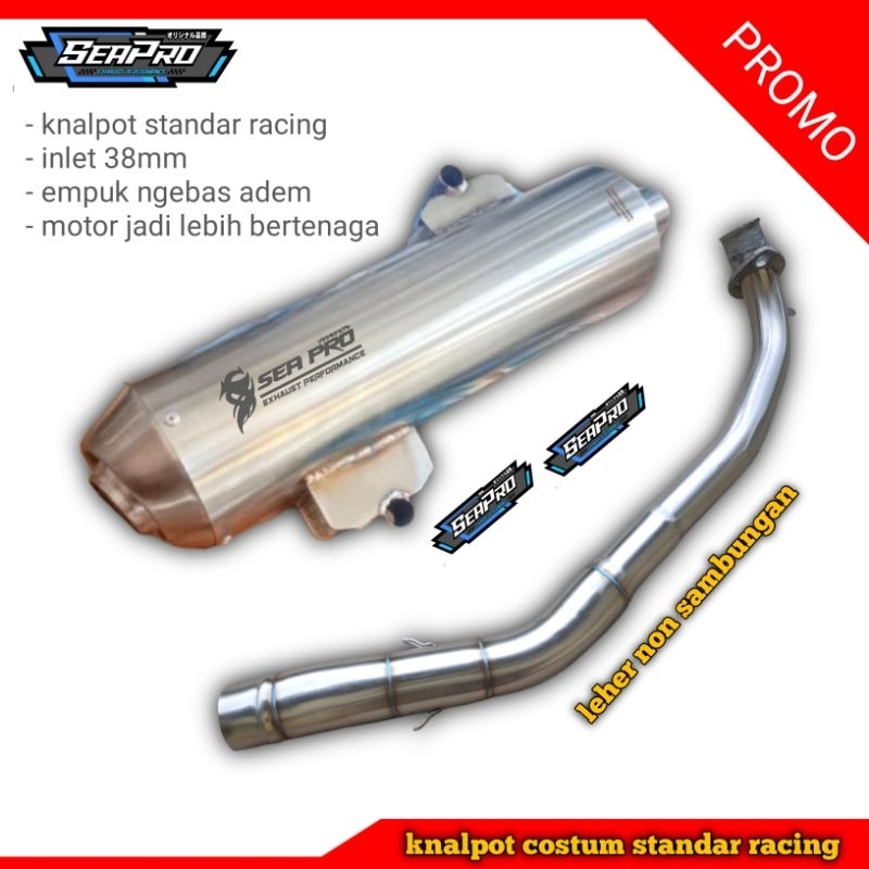 knalpot standar racing vario 150new, vario160 vario, 125new,  aerox inlet 38 Sea Pro