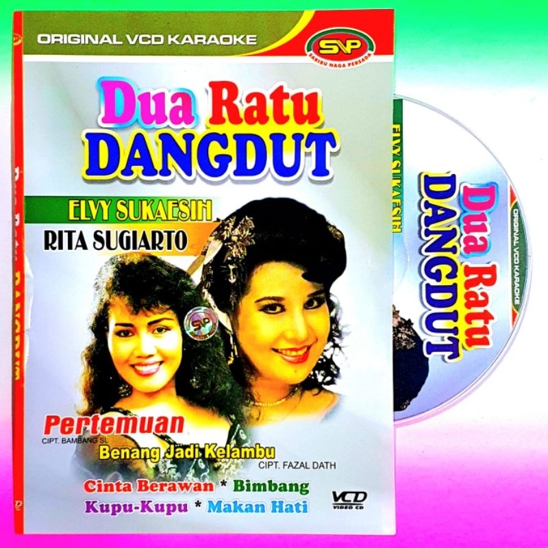 KASET VCD ORIGINAL LAGU KARAOKE DUET RATU DANGDUT TERPOPULER-KASET VCD KARAOKE ORIGINAL-VCD KARAOKE-