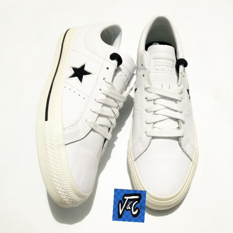 Sepatu Converse CONS One Star Pro Leather 90s Skate CX foam Ox White
