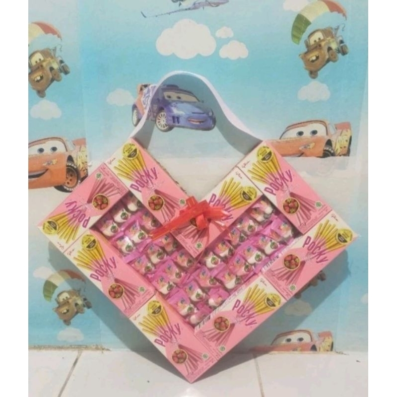

Pocky Hampers ,Pocky buat kado wisuda ,buket love /Viral Tiktok Love