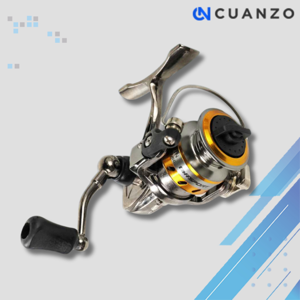 Reel Pancing Mini Spinning Fishing Reel 4.3:1 Gear Ratio - MN100 / Alat Gulungan Penggulung Kerek Ke