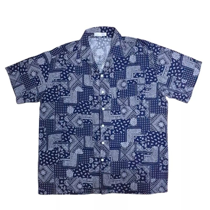 Paisley Bandana Open Collar Shirt