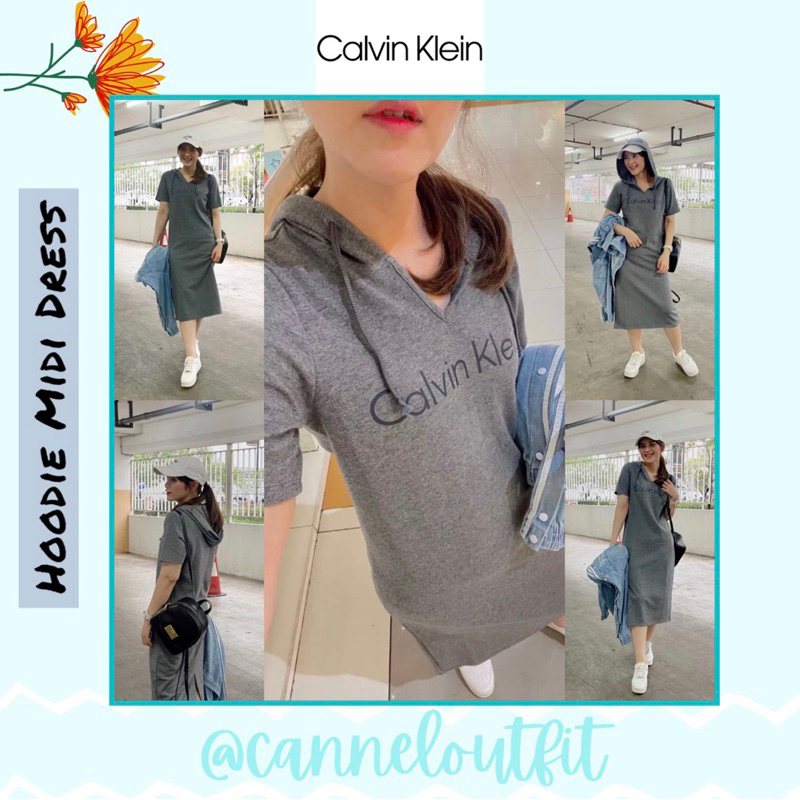 Hoodie Midi Dress by CK - Hoodie Dress Wanita