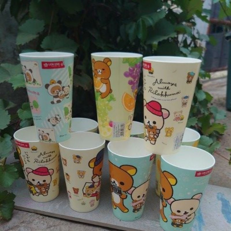 GELAS MINUM ANAK/GELAS PLASTIK LION STAR ORI 500ML/GELAS GAMBAR LUCU