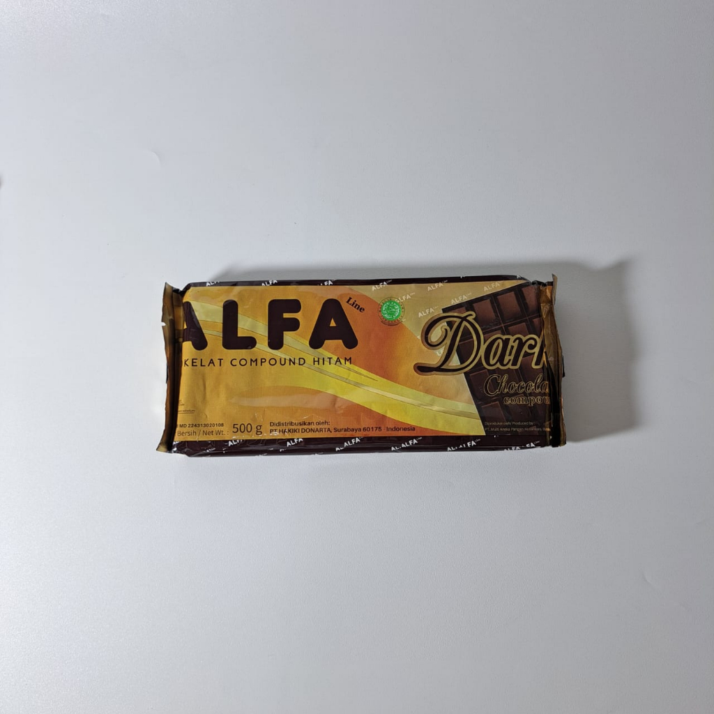 

Alfa Coklat Batang Dark Compound 500g