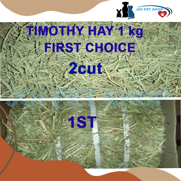 TIMOTHY HAY 2ND CUT 1KG RUMPUT HAY KELINCI FIRST CHOICE 1ST