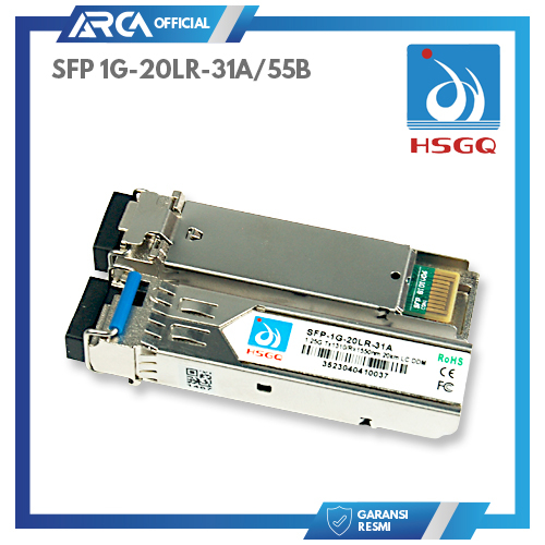 SFP Uplink HSGQ Bidi 1.25G 20LR 1 SET SEPASANG 31A 55B 1310 1550 20Km