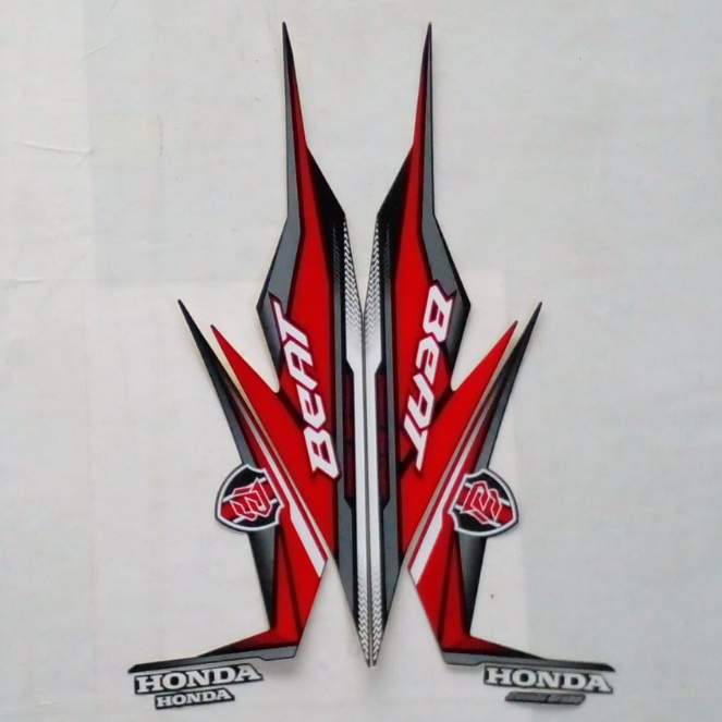 Stiker Striping Body motor Honda Beat 2019 Lis Les Motor Honda Beat 2019 Standar