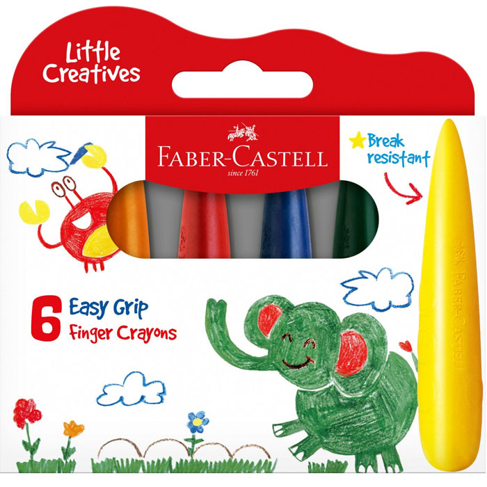 

Gramedia Medan - FABER-CASTELL EASY GRIP FINGER CRAYONS 122606