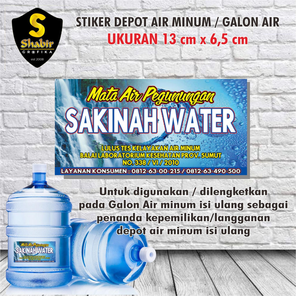 STIKER DEPOT AIR / ISI ULANG AIR MINUM