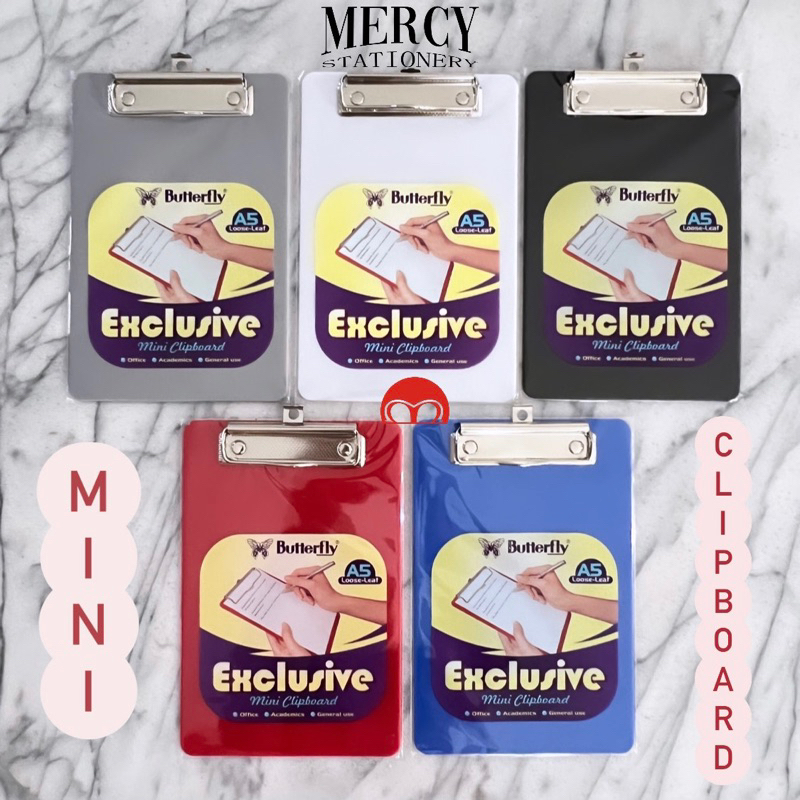 

Clipboard Mini A5 Butterfly - Papan Ujian Papan Jalan Clip Board