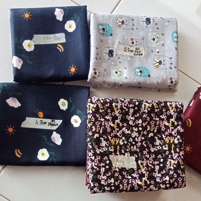 KAIN RAYON REJEK SISA POTONGAN ROLL