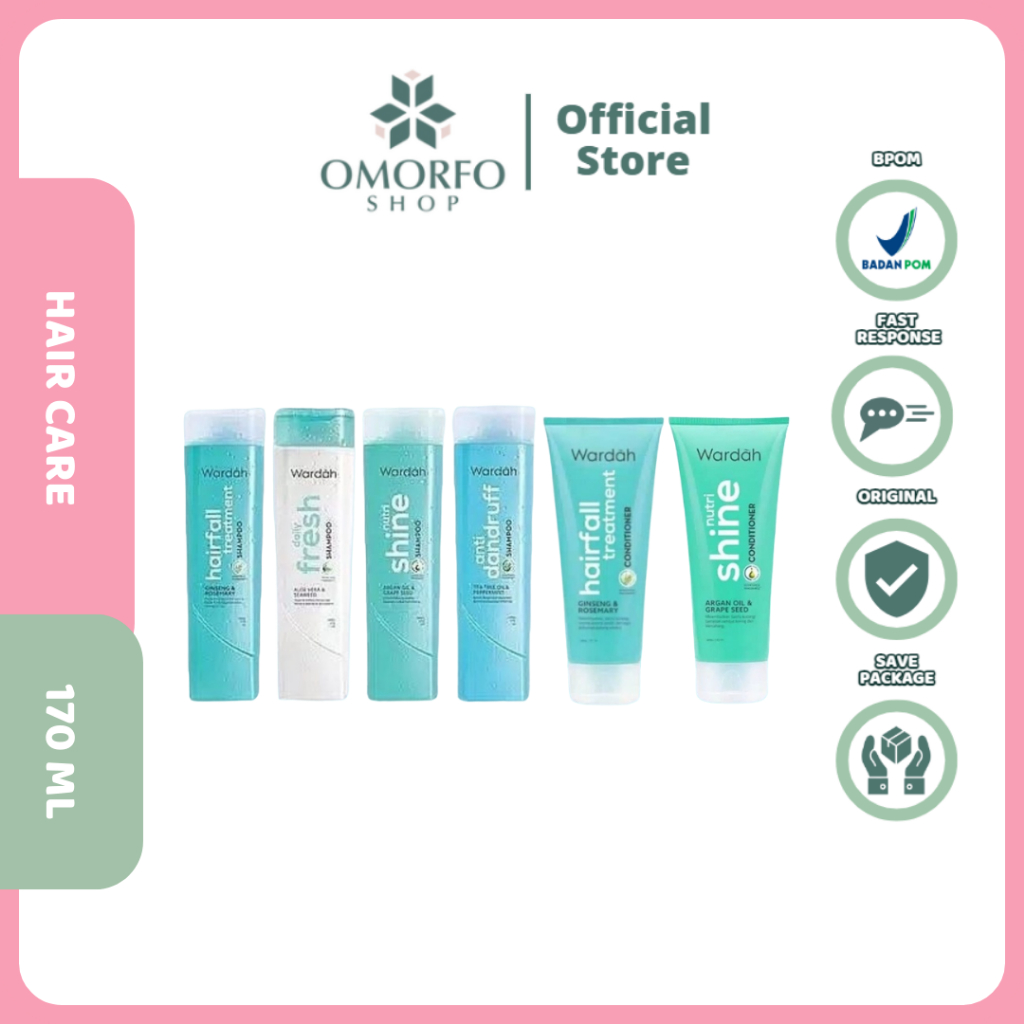 [Omorfo] Wardah Shampoo 170 ml - Wardah Conditioner