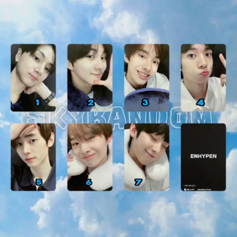 ENHYPEN PHOTOCARD NECK PILLOW PAJAMA SET - ENHYPEN PHOTOCARD