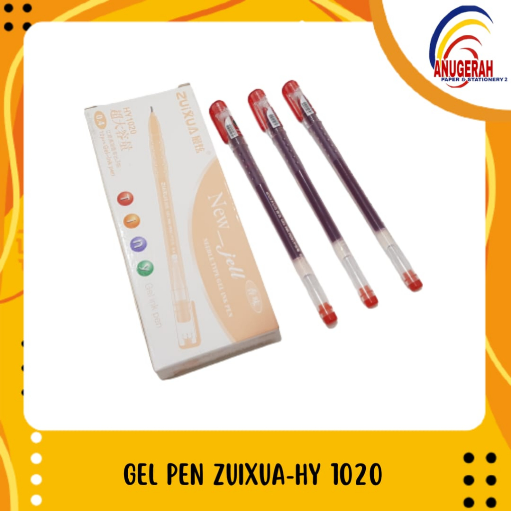 

BOLPOIN GEL ZUIXUA HY1020 0.4 MERAH (LSN)