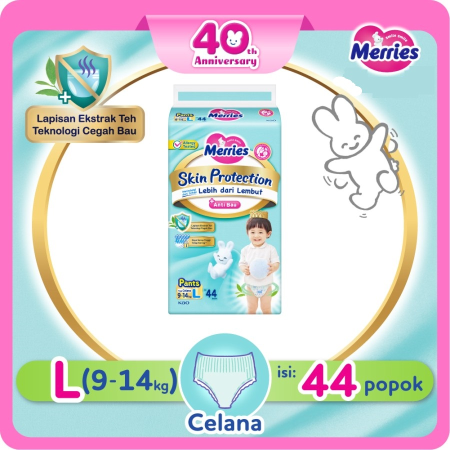 Merries Skin Protection L44 Popok L 44