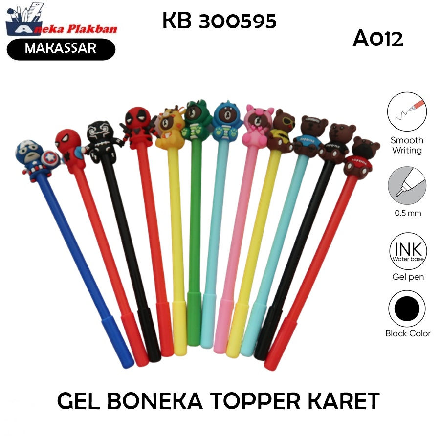 

[PCS] GEL PEN TOPPER BONEKA LUCU