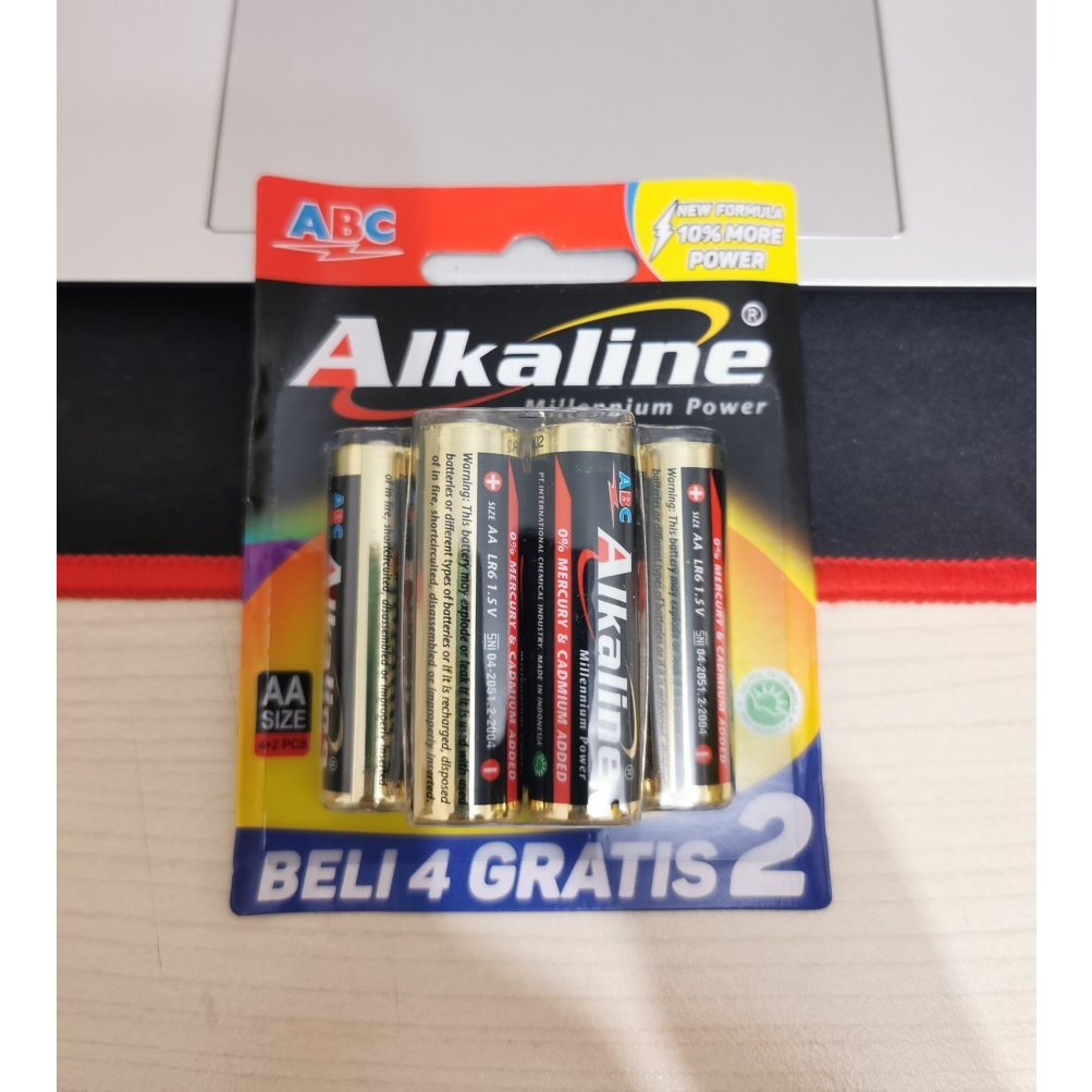 MH - Baterai Alkaline AA / AAA isi 6pcs - AA isi 6pcs