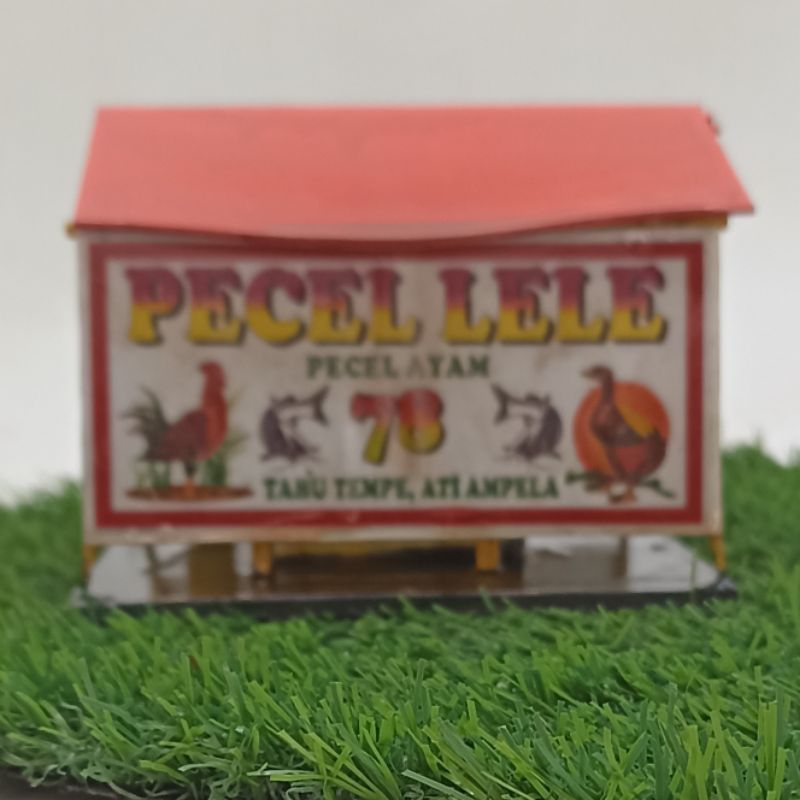 diorama miniatur warung pecel lele