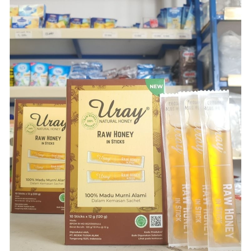 

Madu Uray Stick 12Gr x 10Pcs / Madu Murni Uray Sachet / Natural Honey Uray Sticks