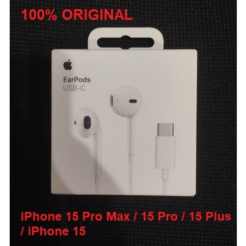 Original Earpods USB-C iPhone 15 Pro Max 15 Plus Headset Earphones Ori